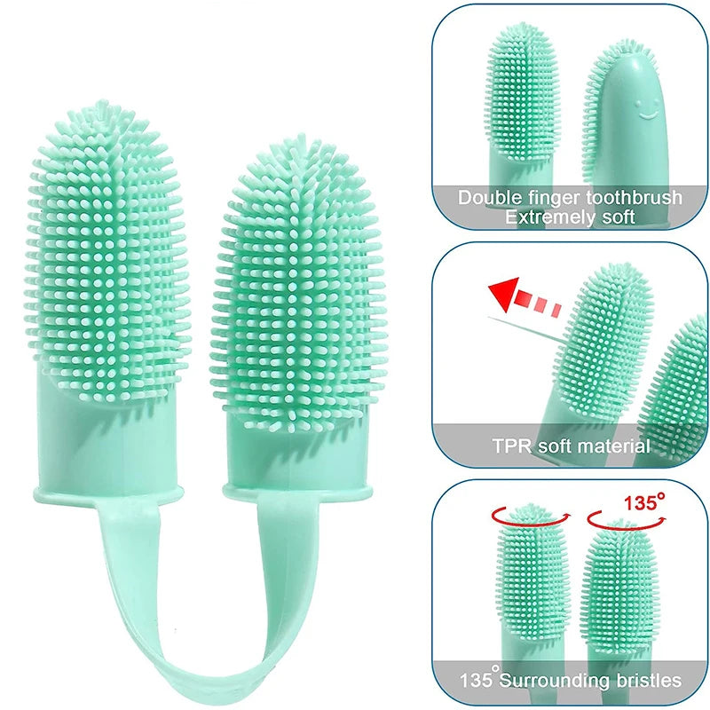 Pooch Double Finger Toothbrush